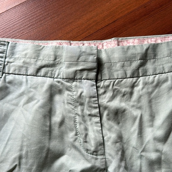 J Crew 100% Cotton Chino Broken-In Light Teal Size 4, Button Closure - Picture 6 of 11
